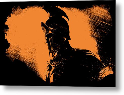 Spartan Metal Print featuring the painting This is Sparta by AM FineArtPrints
