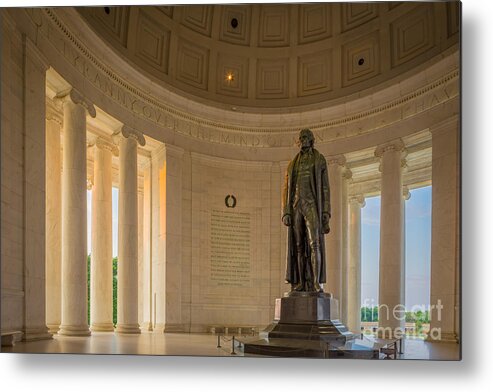 America Metal Print featuring the photograph Thomas Jefferson by Inge Johnsson