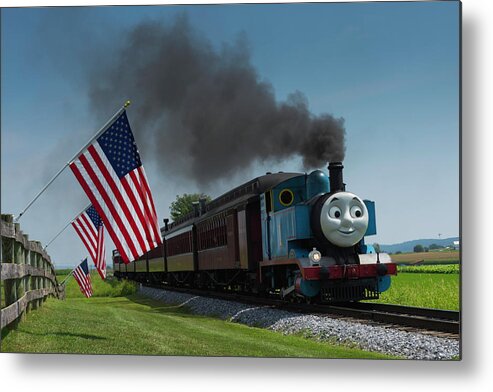 Thomas The Train Metal Print featuring the photograph Thomas the train by Kenneth Cole