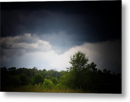 Threatening Skies Metal Print featuring the photograph Threatening Skies by Maria Urso