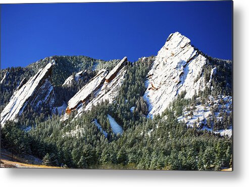 Colorado Metal Print featuring the photograph Three Flatirons by Marilyn Hunt