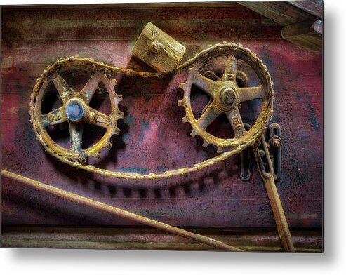 Threshing Machine Metal Print featuring the photograph Thresher Gears by James Barber
