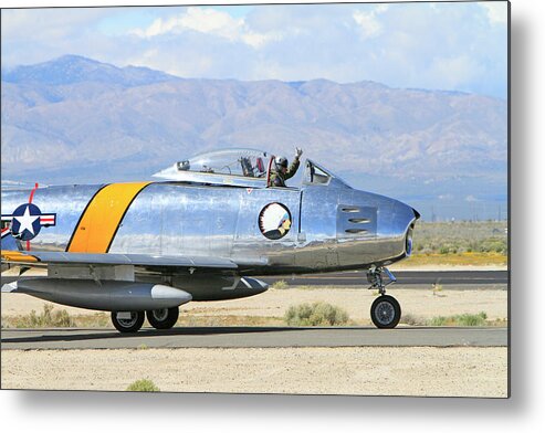 F-86 Metal Print featuring the photograph Thumbs Up by Shoal Hollingsworth