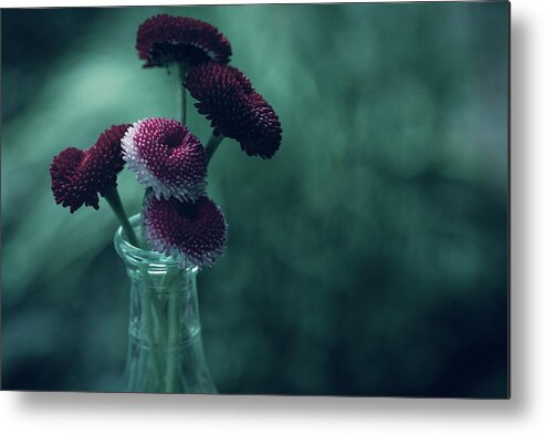 Nature Metal Print featuring the photograph Tiny Pink Bouquet by Bonnie Bruno