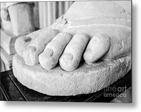 Italy Metal Print featuring the photograph Toes Rome Italy by Edward Fielding