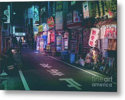 Tokyo Metal Print featuring the photograph Tokyo Side Streets, Japan by Perry Rodriguez