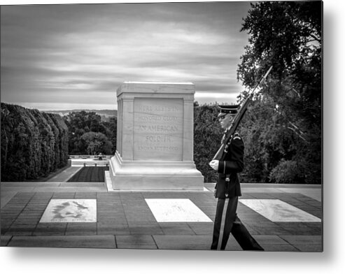Arlington National Cemetery Metal Print featuring the photograph Tomb of the Unknown solider by David Morefield