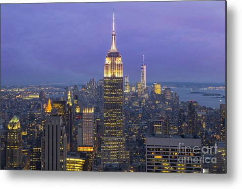 New York City Metal Print featuring the photograph Top of the Rock by Keith Kapple