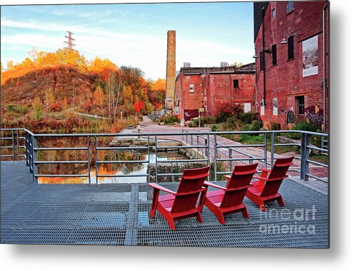 Toronto Metal Print featuring the photograph Toronto Brickworks Autumn View by Charline Xia