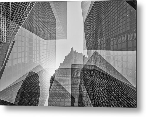 Abstract Photography Metal Print featuring the photograph Toronto Financial District by Shankar Adiseshan