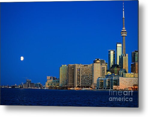 Toronto Metal Print featuring the photograph Toronto Moon Eclipse by Charline Xia