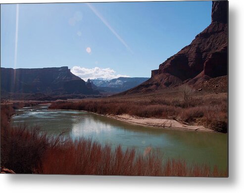 Moab Metal Print featuring the photograph Towards Fisher Towers by Julia McHugh