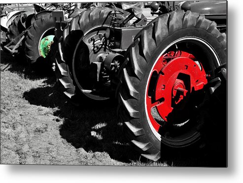 Tractor Metal Print featuring the photograph Tractor Wheels by Luke Moore