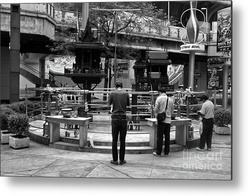 Michelle Meenawong Metal Print featuring the photograph Tradition Meets Modernity by Michelle Meenawong