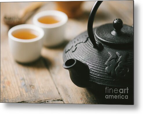 Tea Metal Print featuring the photograph Traditional asian tea by Jelena Jovanovic