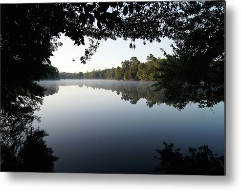 Trap Metal Print featuring the photograph Trap Pond Morning #14 by Raymond Magnani
