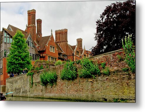 Colleges Metal Print featuring the photograph Trinity hall from the Backs. Cambridge. by Elena Perelman