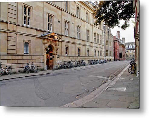 Cambridge Metal Print featuring the photograph Trinity hall in the evening. Cambridge. by Elena Perelman