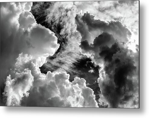 Clouds Metal Print featuring the photograph Troubled Sky by James Barber