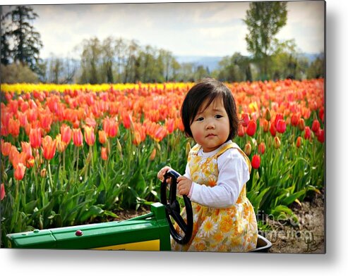 Tulip Metal Print featuring the photograph Tulip Princess by Mindy Bench