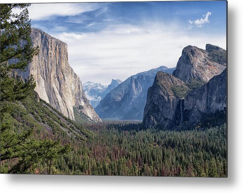 Half Dome Metal Print featuring the photograph Tunnel View of the Valley - Yosemite National Park - California by Bruce Friedman