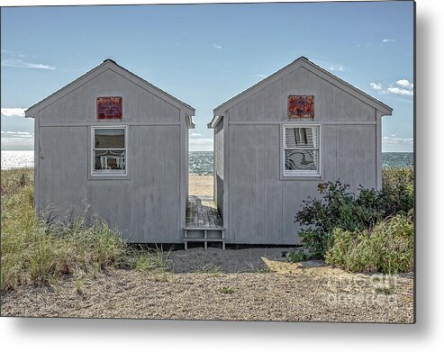 Cottage Metal Print featuring the photograph Twin Beach Cottages Cape Cod by Edward Fielding
