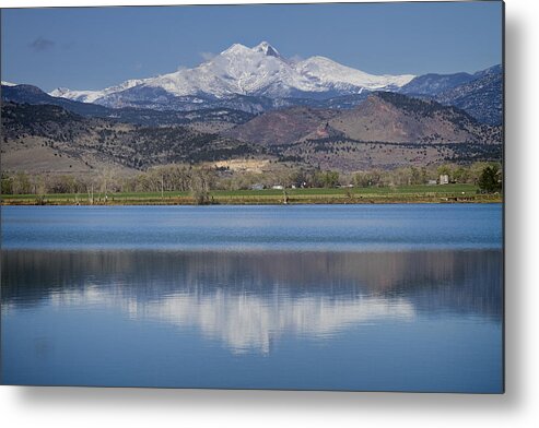 Beautiful Metal Print featuring the photograph Twin Peaks McCall Reservoir Reflection by James BO Insogna