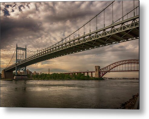 Bridge Metal Print featuring the photograph Two Bridges by Roni Chastain