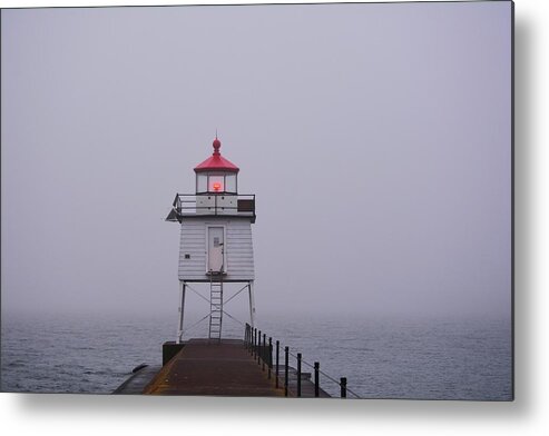 American Metal Print featuring the photograph Two Harbors Breakwater by Bonfire Photography
