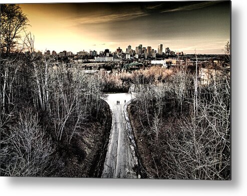 Edmonton Metal Print featuring the photograph Two's company by Russell Styles