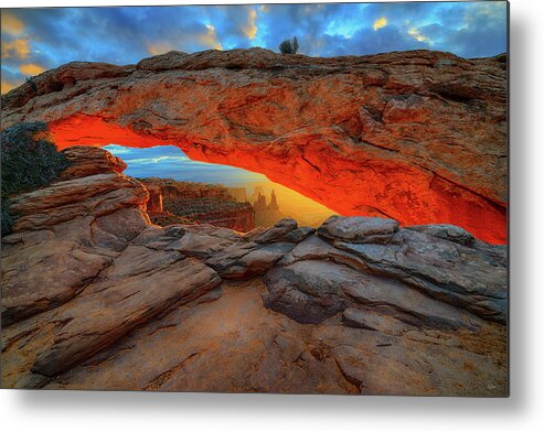 Mesa Arch Metal Print featuring the photograph Under The Arch by Greg Norrell