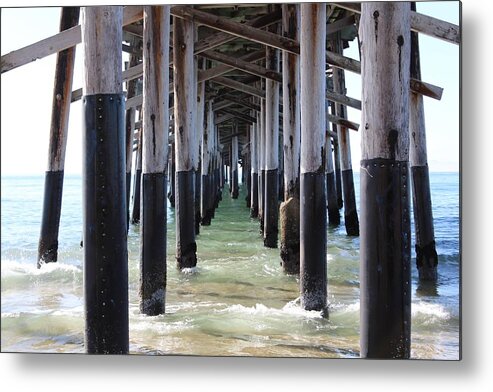 Pier Metal Print featuring the photograph Under The Pier by Brian Eberly
