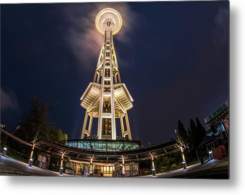 Seattle Metal Print featuring the photograph Under the Space Needle by Matt McDonald