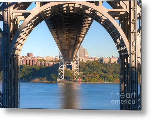 Clarence Holmes Metal Print featuring the photograph Underneath the George Washington Bridge I by Clarence Holmes