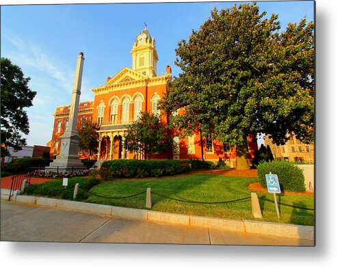 Union County Court House Metal Print featuring the photograph Union County Court House 10 by Joseph C Hinson