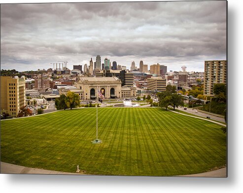 Union Station Metal Print featuring the photograph Union Station from War Memorial by Jeff Phillippi