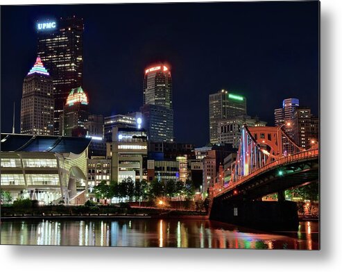 Pittsburgh Metal Print featuring the photograph Unique Angle of Pittsburgh by Frozen in Time Fine Art Photography