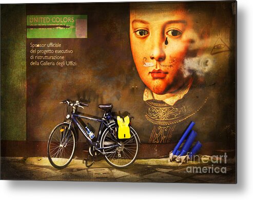 Bicylce Metal Print featuring the photograph United Colors Bicycle by Craig J Satterlee
