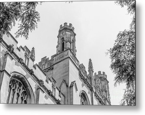 Chicago Metal Print featuring the photograph University of Chicago Harper Library by University Icons