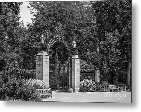 Chicago Metal Print featuring the photograph University of Chicago Hull Court Gate by University Icons