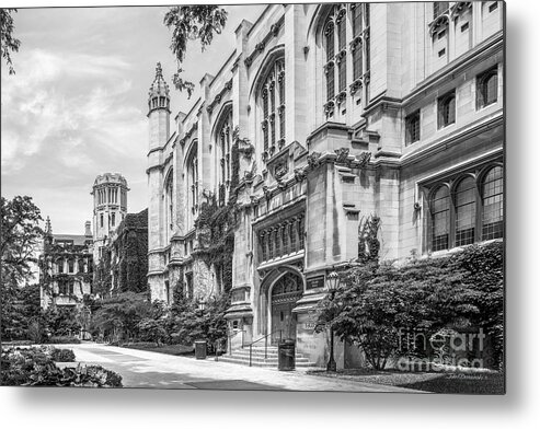 Chicago Metal Print featuring the photograph University of Chicago Stuart Hall by University Icons
