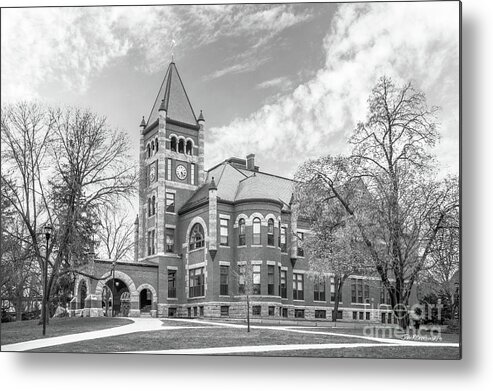 New Hampshire University Metal Print featuring the photograph University of New Hampshire Thompson Hall by University Icons