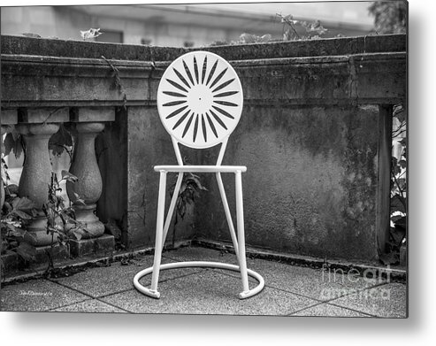 Aau Metal Print featuring the photograph University of Wisconsin Madison Terrace Chair by University Icons