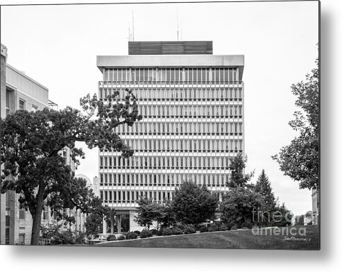American Metal Print featuring the photograph University of Wisconsin Madison Van Vleck Hall by University Icons
