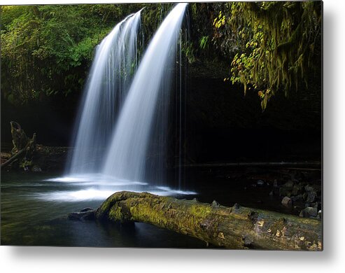 Landscape Metal Print featuring the photograph Upper Butte Creek Falls by Ken Dietz