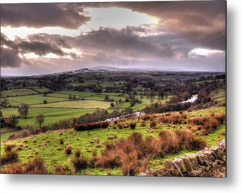 Upper Teesdale Metal Print featuring the photograph Upper Teesdale in the North Pennines by Jeff Townsend