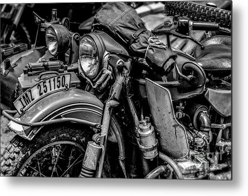 Ural Metal Print featuring the photograph Ural Patrol Bike by Anthony Citro