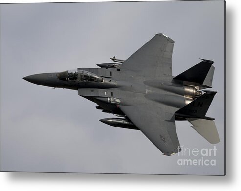 F15 Metal Print featuring the digital art USAF Eagle by Airpower Art