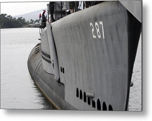  Metal Print featuring the photograph U.S.S. Bowfin, Pearl Harbor by Kenneth Campbell