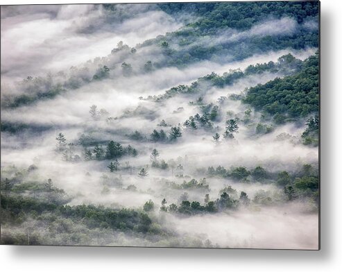 Blue Ridge Parkway Metal Print featuring the photograph Valley Mists by Paul Malcolm